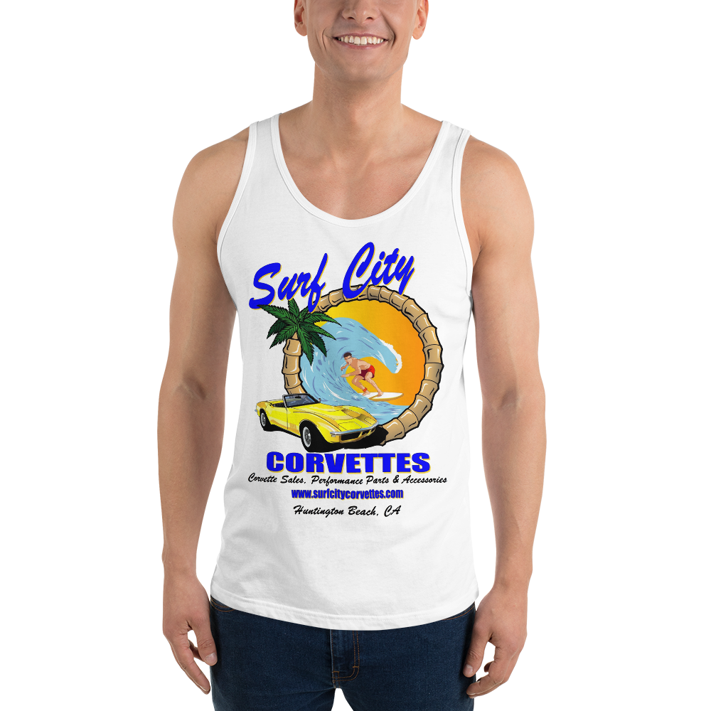 Surf City Corvettes Tank Top - White