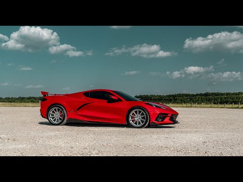 Ferrada CM2 Wheels for C8 Corvette - Matte Black w/ Chrome Lip