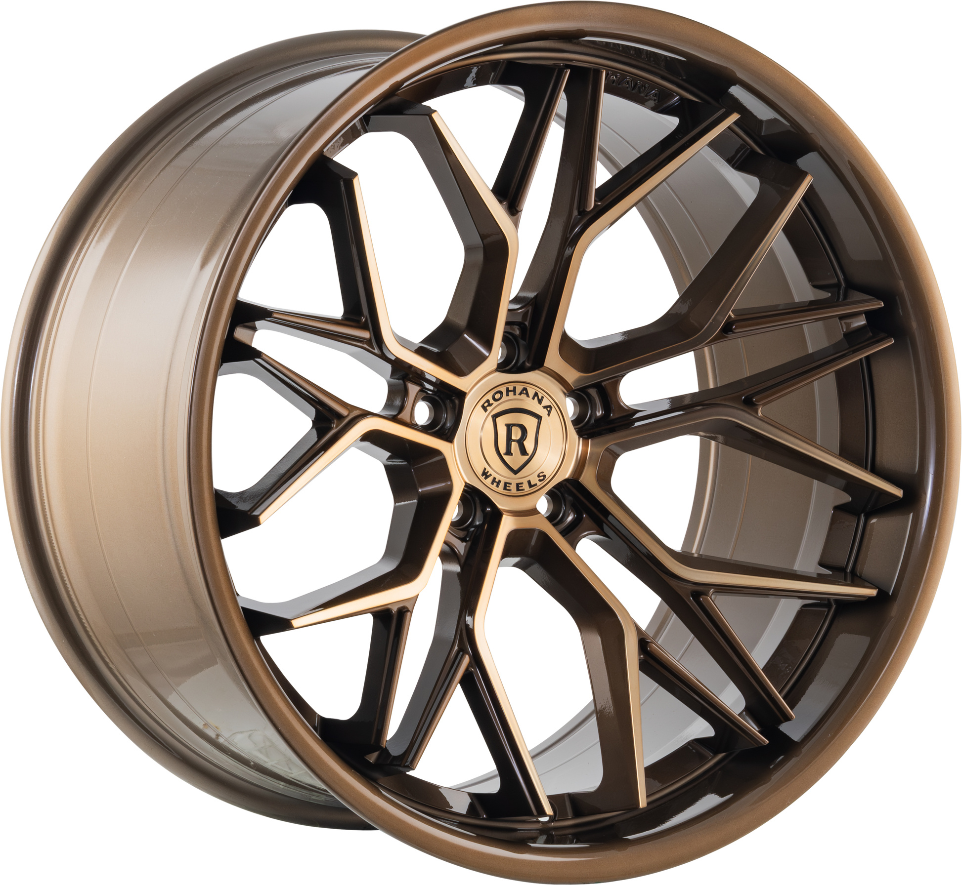 C8 Corvette Wheels: Rohana RFC3 - Machine Bronze