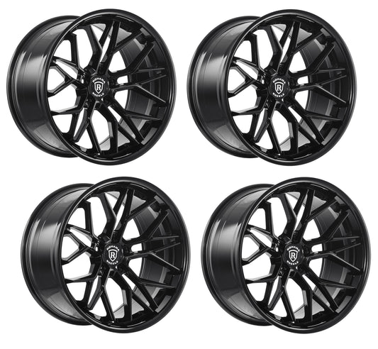 C8 Corvette Wheels: Rohana RFC3 - Gloss Black (Set)