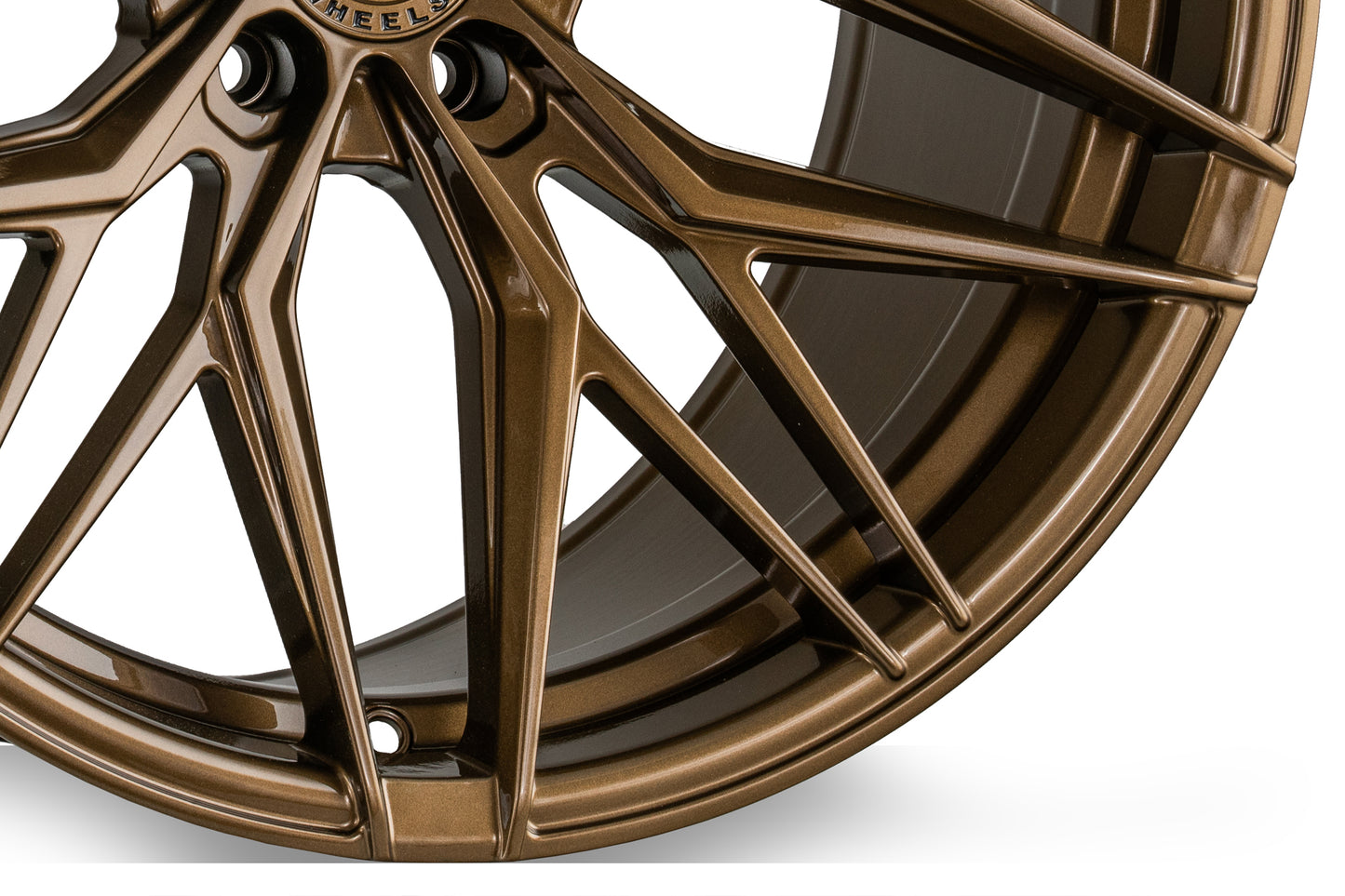 Rohana RFX17 Gloss Bronze Wheel for C6 Corvette (closeup view)