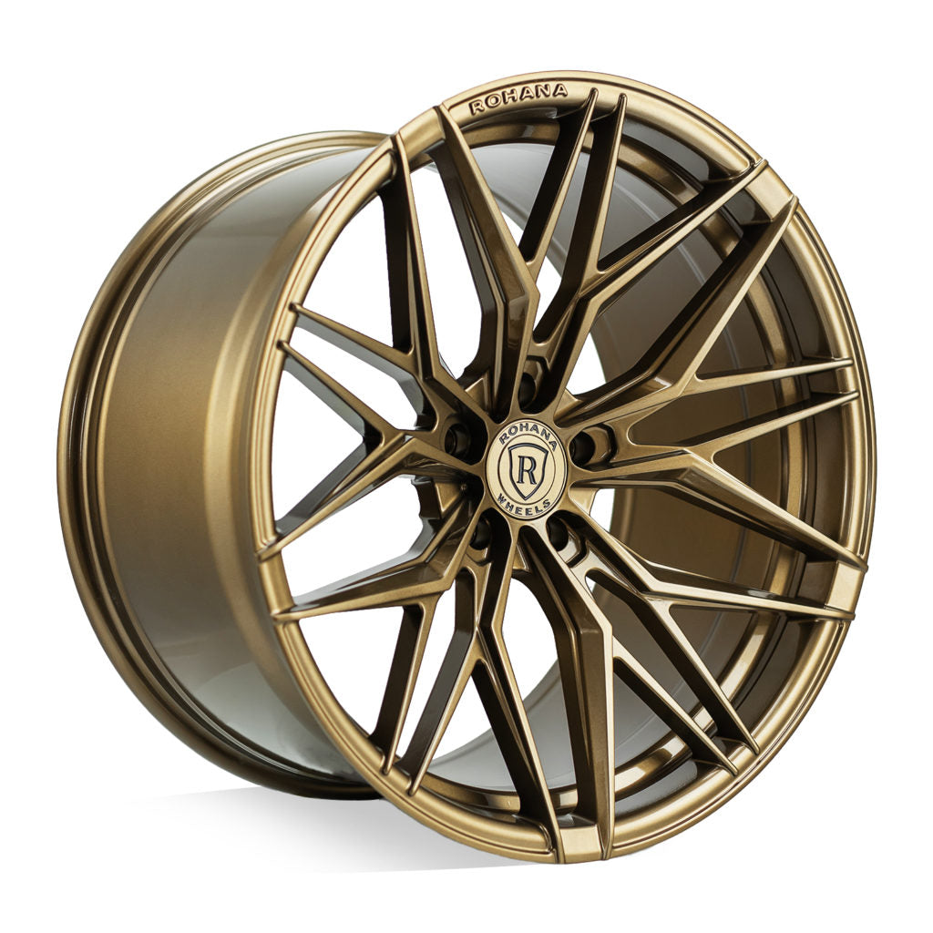 Single Rohana RFX17 Gloss Bronze Wheel for C6 Corvette