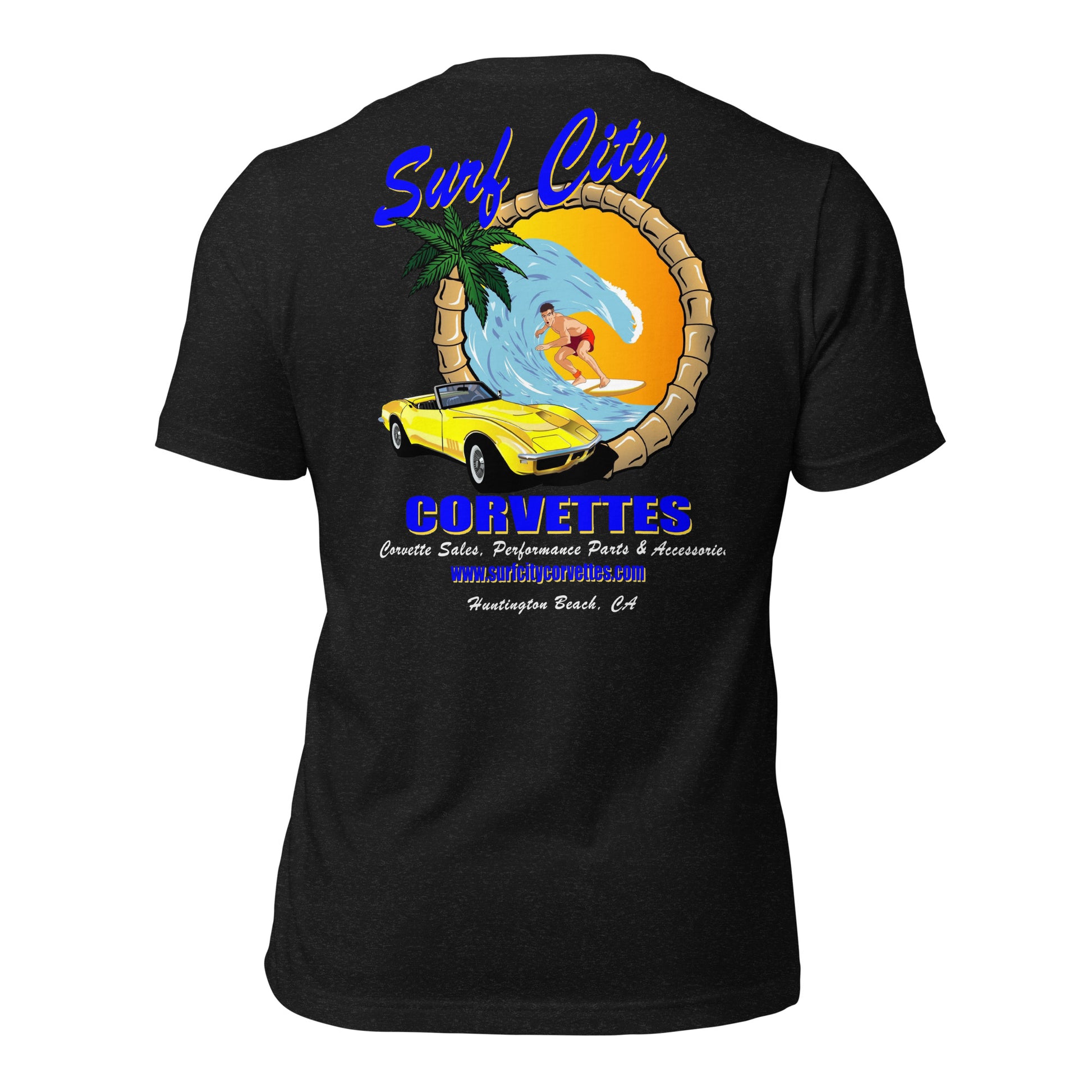 Surf City Corvettes T-Shirt - Heather Black