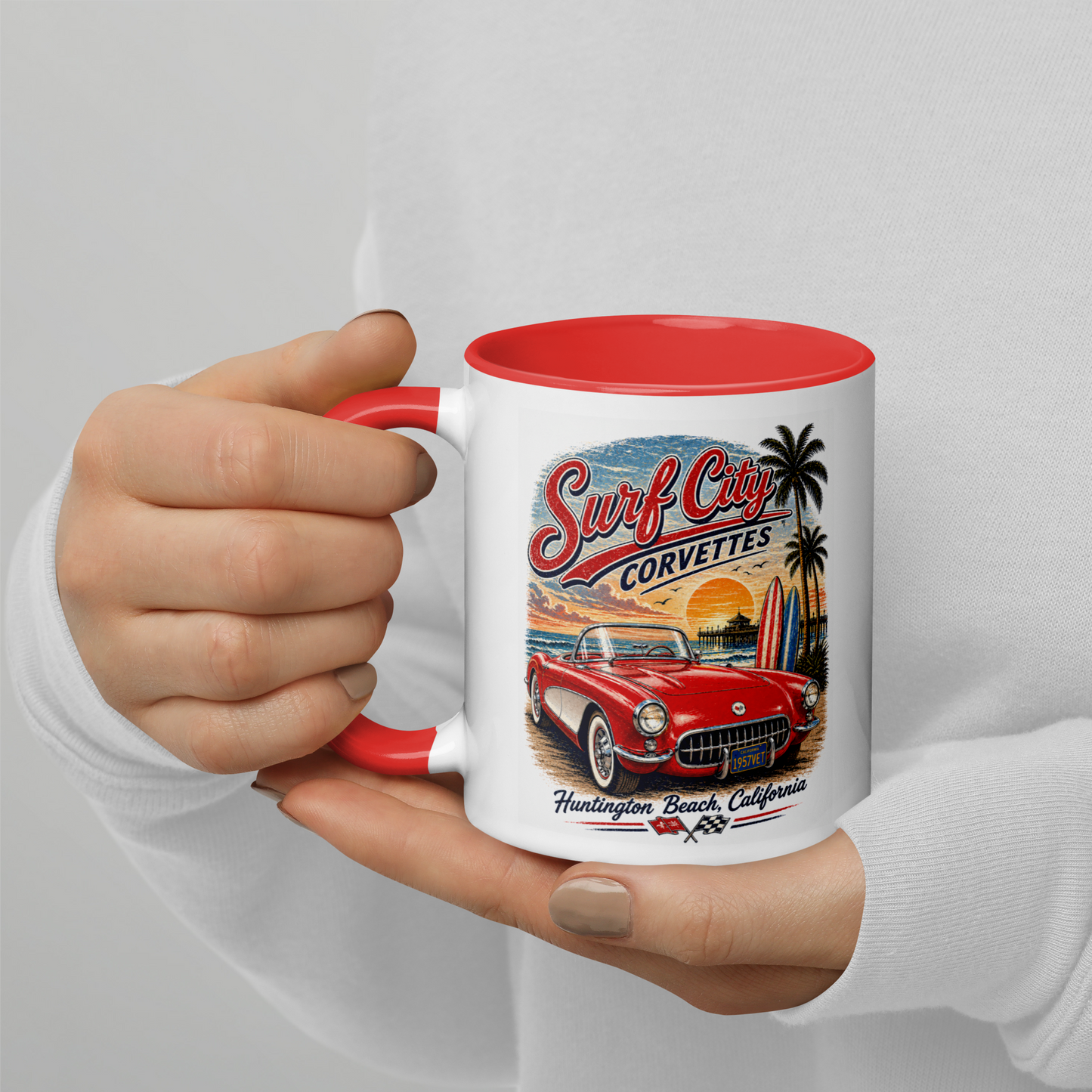 Surf City Corvettes Nostalgia Coffee Mug