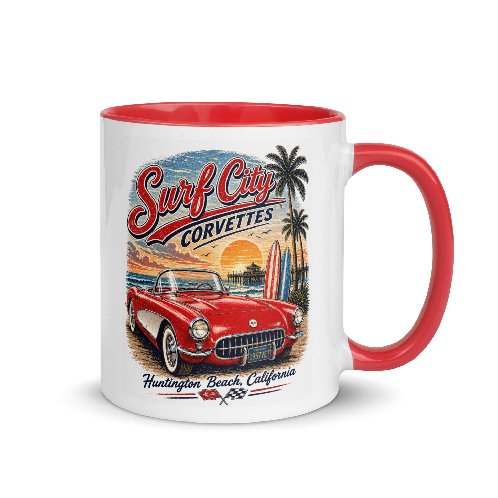 Surf City Corvettes Nostalgia Coffee Mug