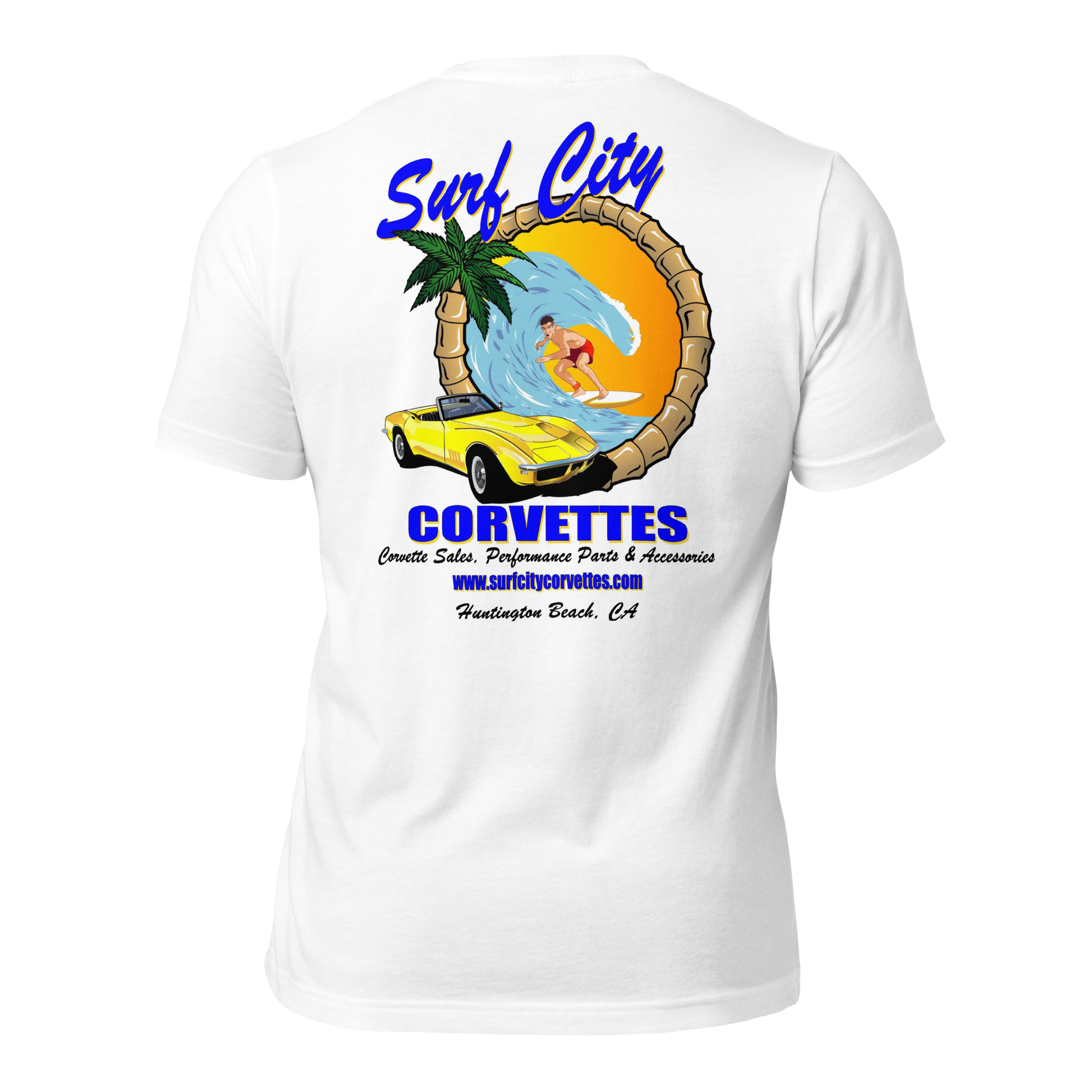 Surf City Corvettes T-Shirt - White 