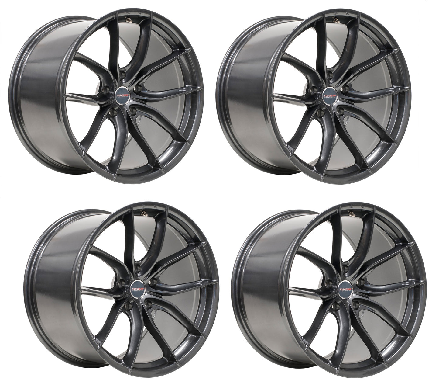 C8 Corvette Wheels: Forgeline F01 - Anthracite Gray (Set)