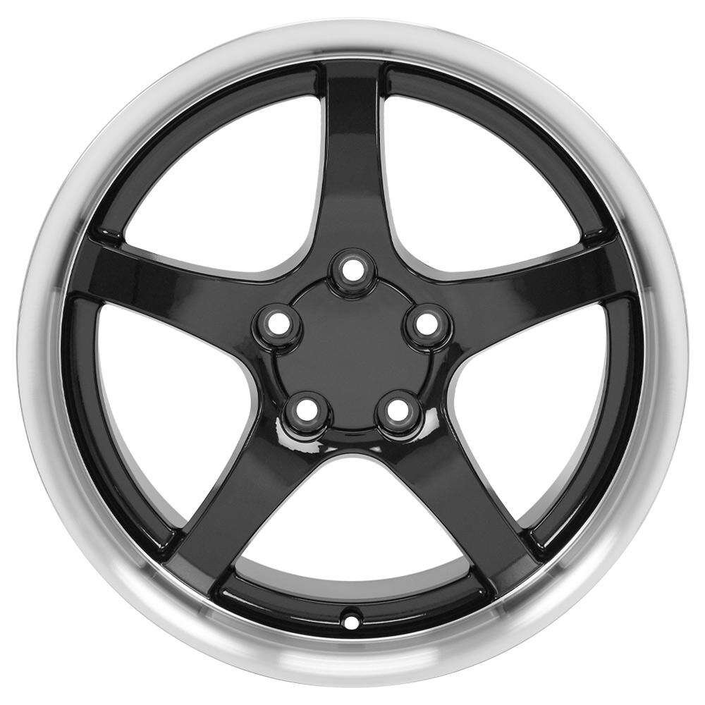C5 Corvette 5-Spoke Deep Dish Wheel - Black