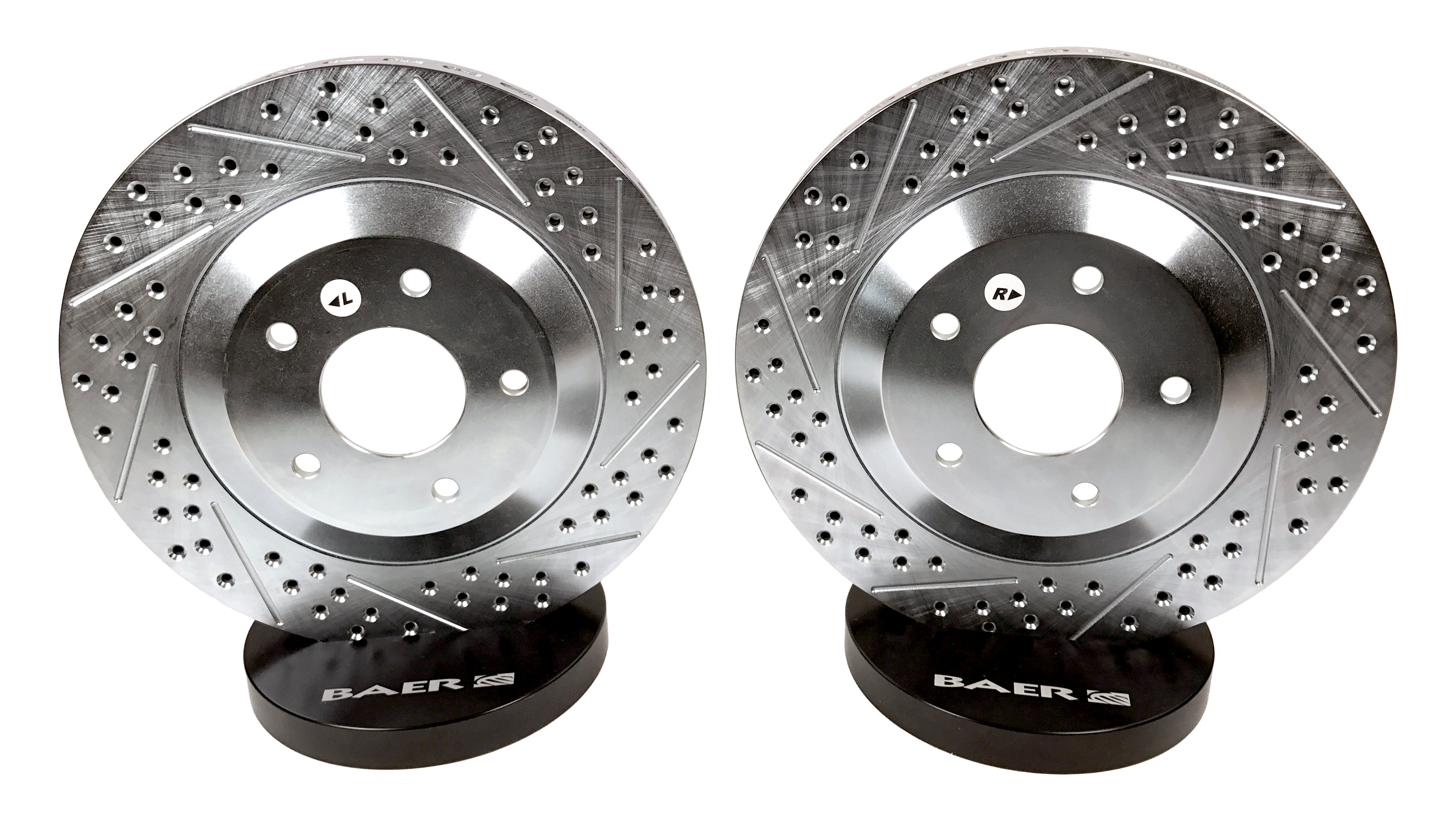 C5 Corvette Drilled/Slotted Front Brake Rotors - Baer Sport Brakes