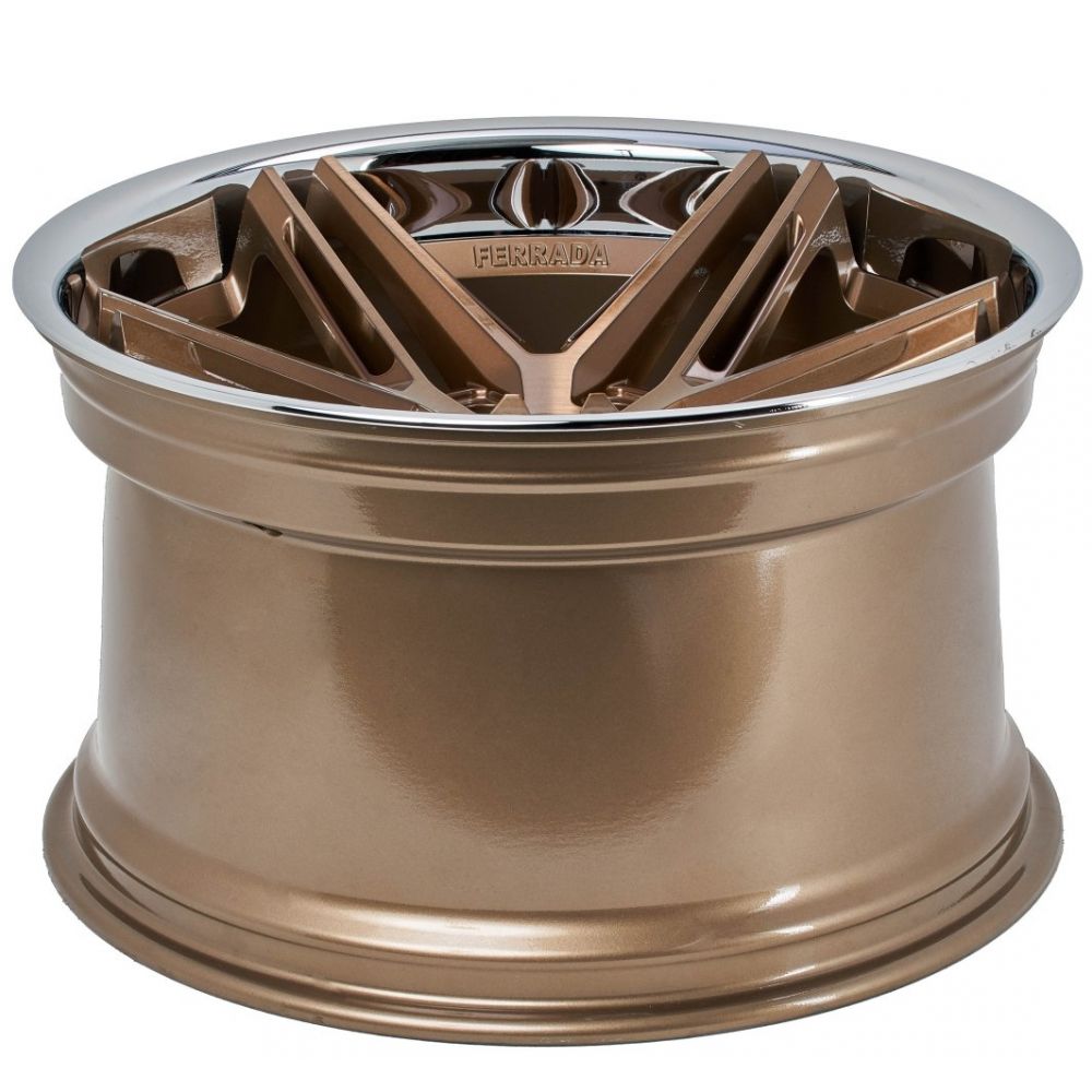 C6-C7 Corvette Wheels: Ferrada CM1 - Brushed Cobre w/ Chrome Lip (concave)