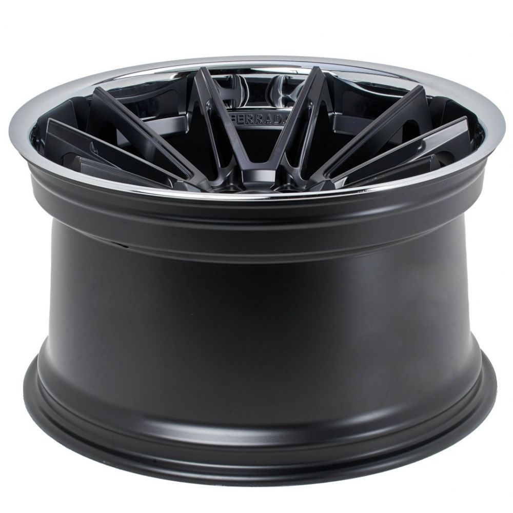 C6-C7 Corvette Wheels: Ferrada CM2 - Matte Black w/ Chrome Lip (concave)
