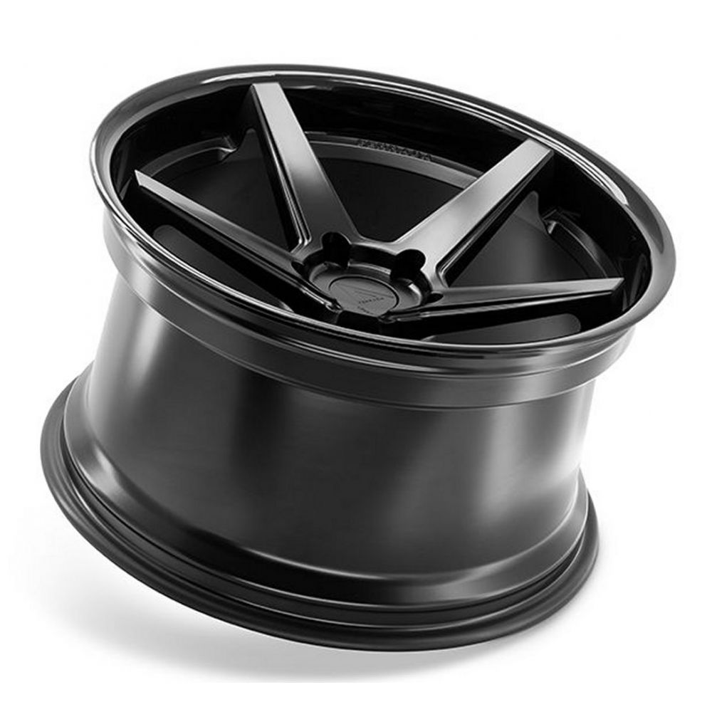 C6-C7 Corvette Wheels: Ferrada FR3 - Matte Black w/ Gloss Lip