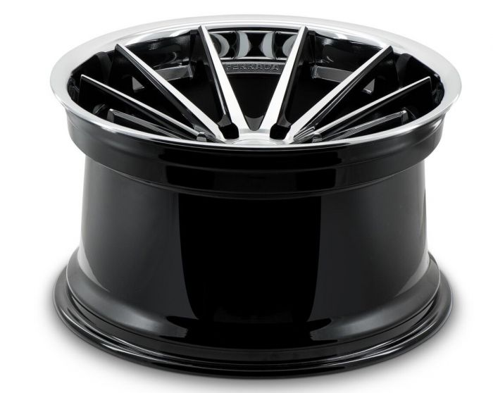 C6-C7 Corvette Wheels: Ferrada FR4 - Machine Face w/ Chrome Lip (concave)
