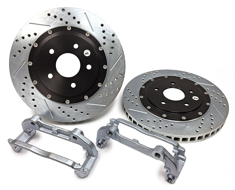 Large Brake Rotor Display C6 Corvette Drilled/Slotted 2pc Big Brake Rotor Kit - Baer Brakes ...