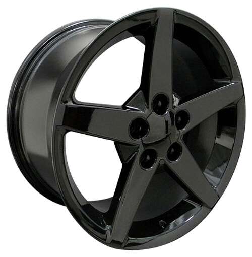 C6 Corvette 5-Spoke Replica Wheels - Gloss Black