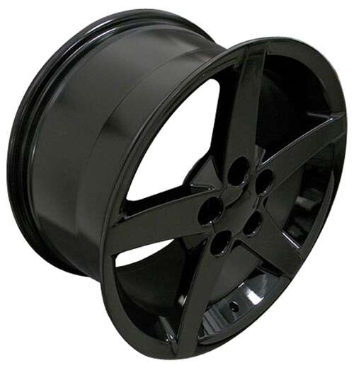 C6 Corvette 5-Spoke Replica Wheels - Gloss Black