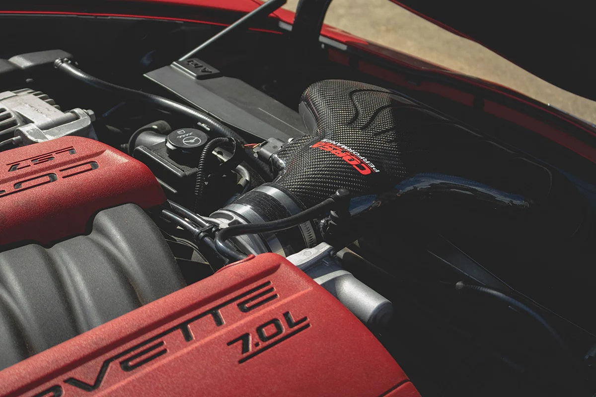 C6 Corvette Carbon Fiber Cold Air Intake: Corsa Engine Bay