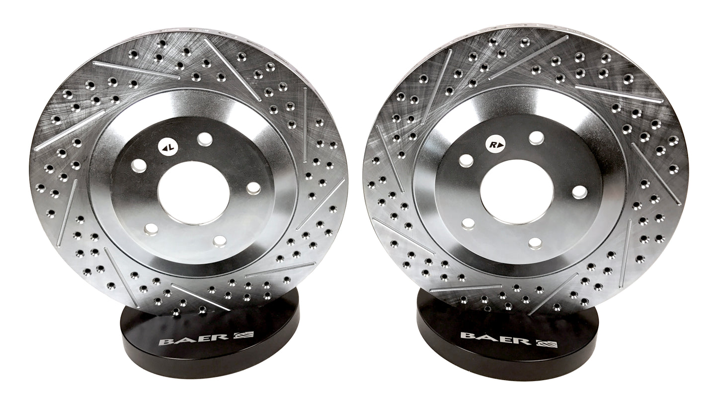C6 Corvette Drilled/Slotted OE Replacement Front Brake Rotors: 2005-2013 - Baer Brakes