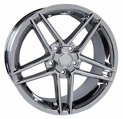 C6 Corvette Z06 Replica Wheel - Chrome (front view)
