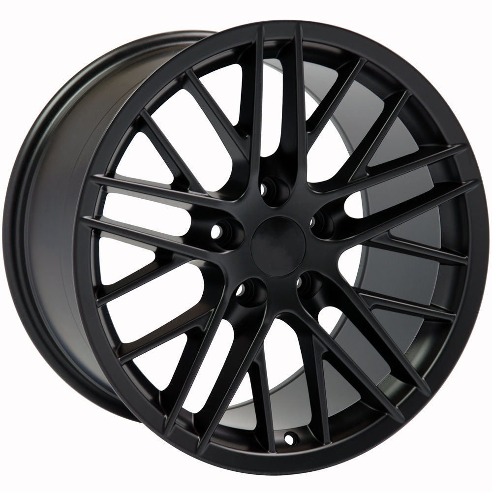 C6 Corvette ZR1 Replica Wheel - Single Satin Black Wheel