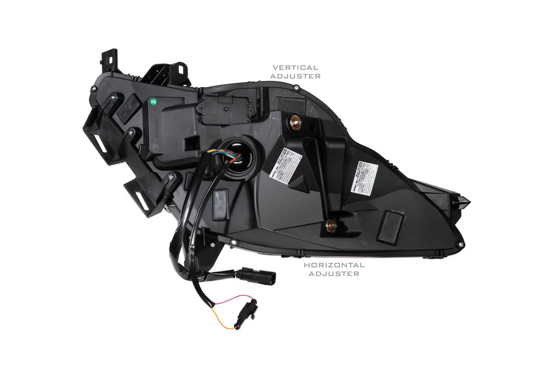 C7 Corvette XB LED Headlights for 2014-2019 - Morimoto (rear harness view)