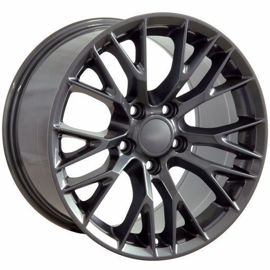 C7 Corvette Z06 Gloss Gunmetal Replica Wheel