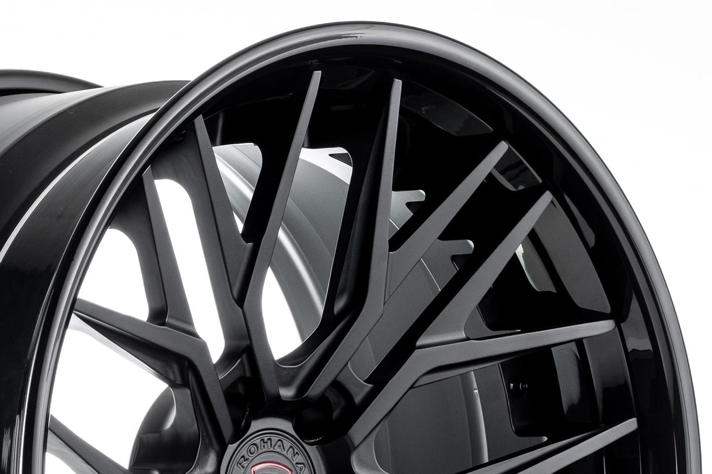 C8 Corvette Wheels: Rohana RFG3 - Matte Black w/ Gloss Lip