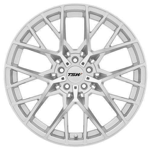 C8 Corvette Wheels: TSW Sebring - Silver w/ Mirror Cut Face