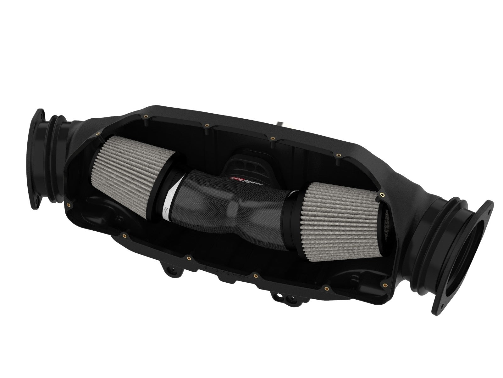 C8 Corvette Carbon Fiber Cold Air Intake System - aFe Power (Pro Dry S filter media)