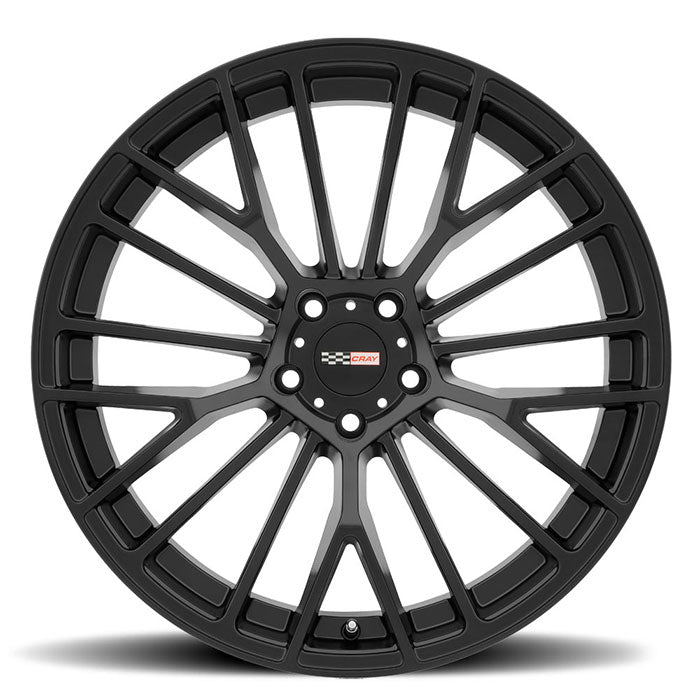 C8 Corvette Wheels: Cray Astoria - Matte Black