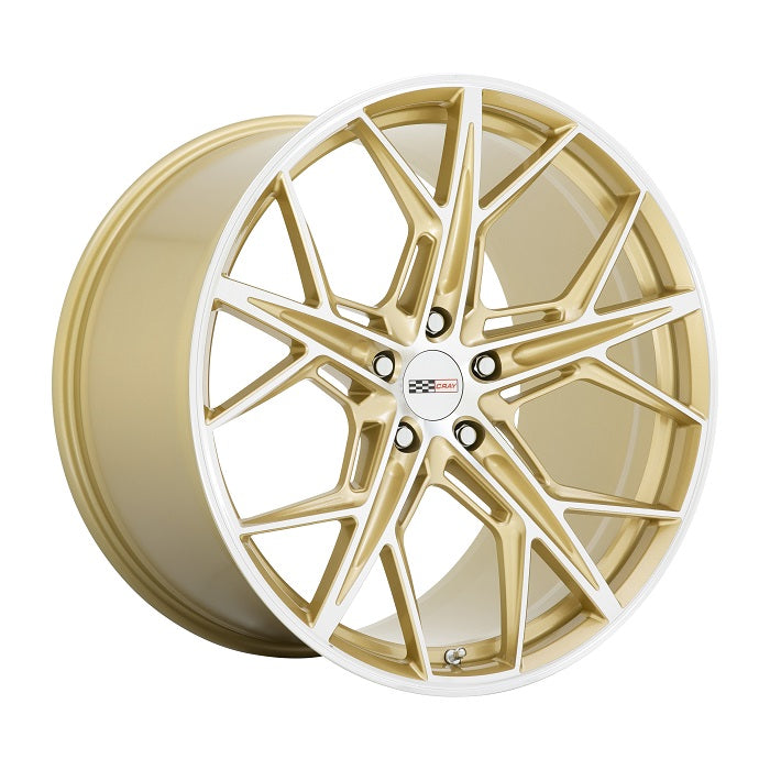 C8 Corvette Wheels: Cray Hammerhead - Gloss Gold