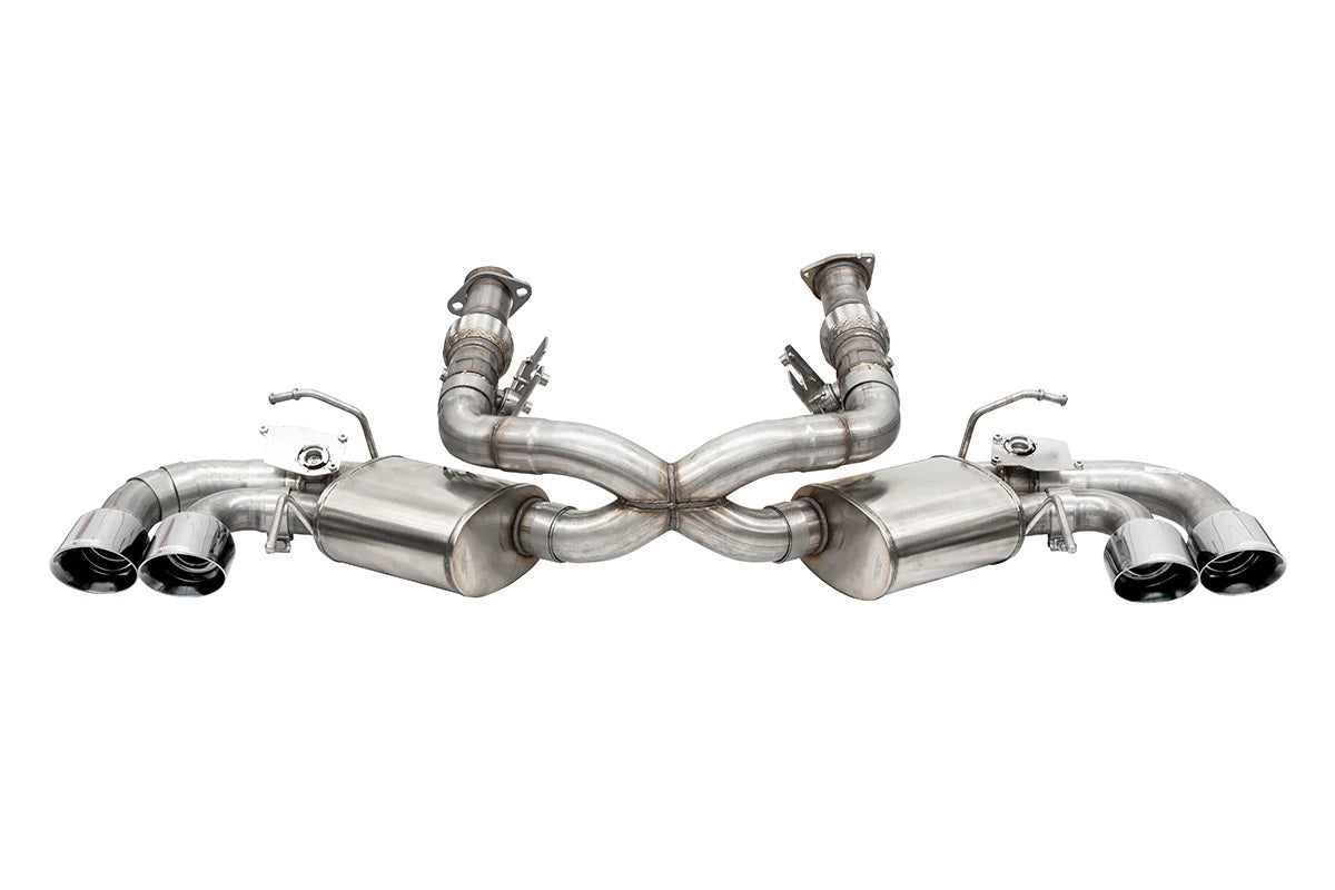 C8 Corvette Exhaust: Cat-Back AFM/NPP w/ Twin 4.5 in. Tips - Corsa Performance