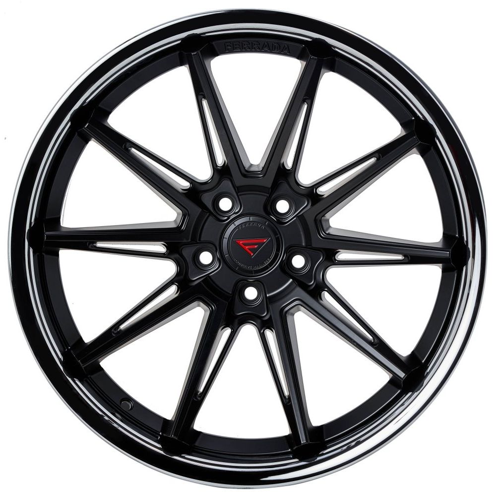 C8 Corvette Wheels: Ferrada CM2 - Matte Black w/ Chrome Lip (face)