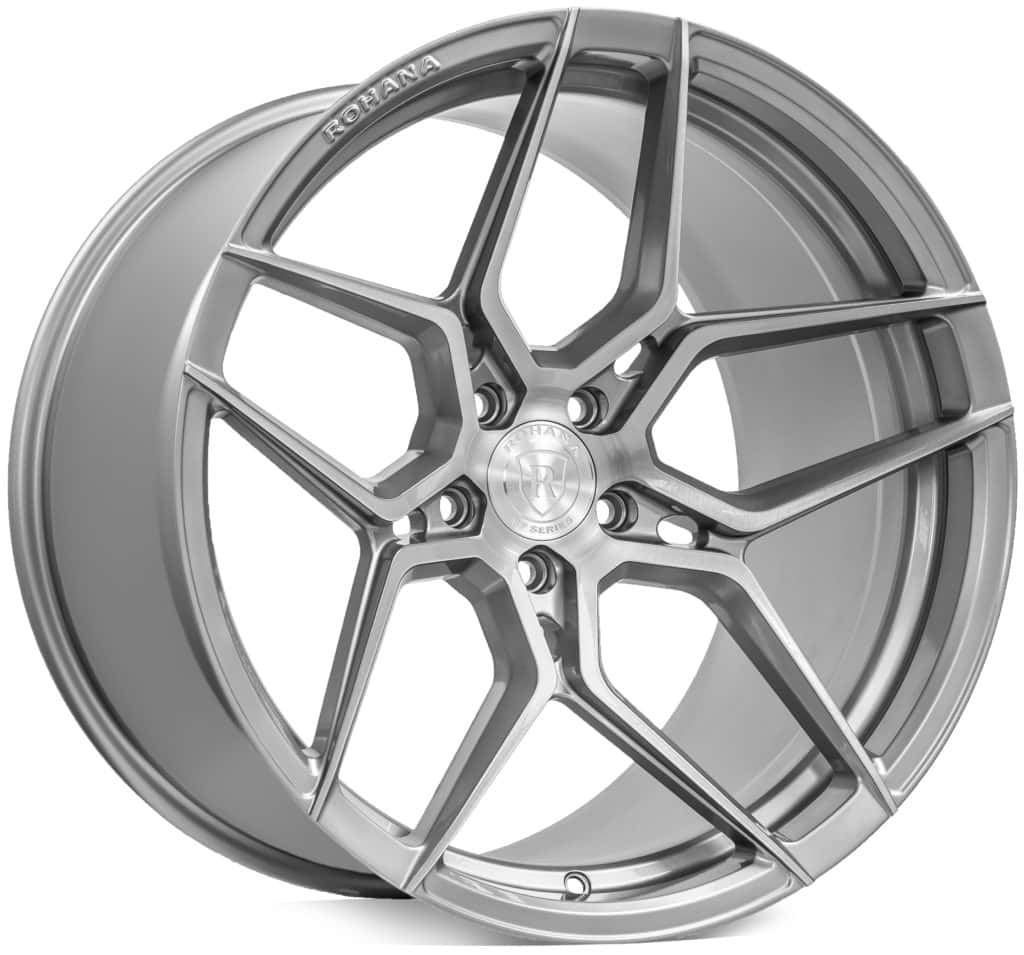 C8 Corvette Wheel: Rohana RFX11 - Brushed Titanium