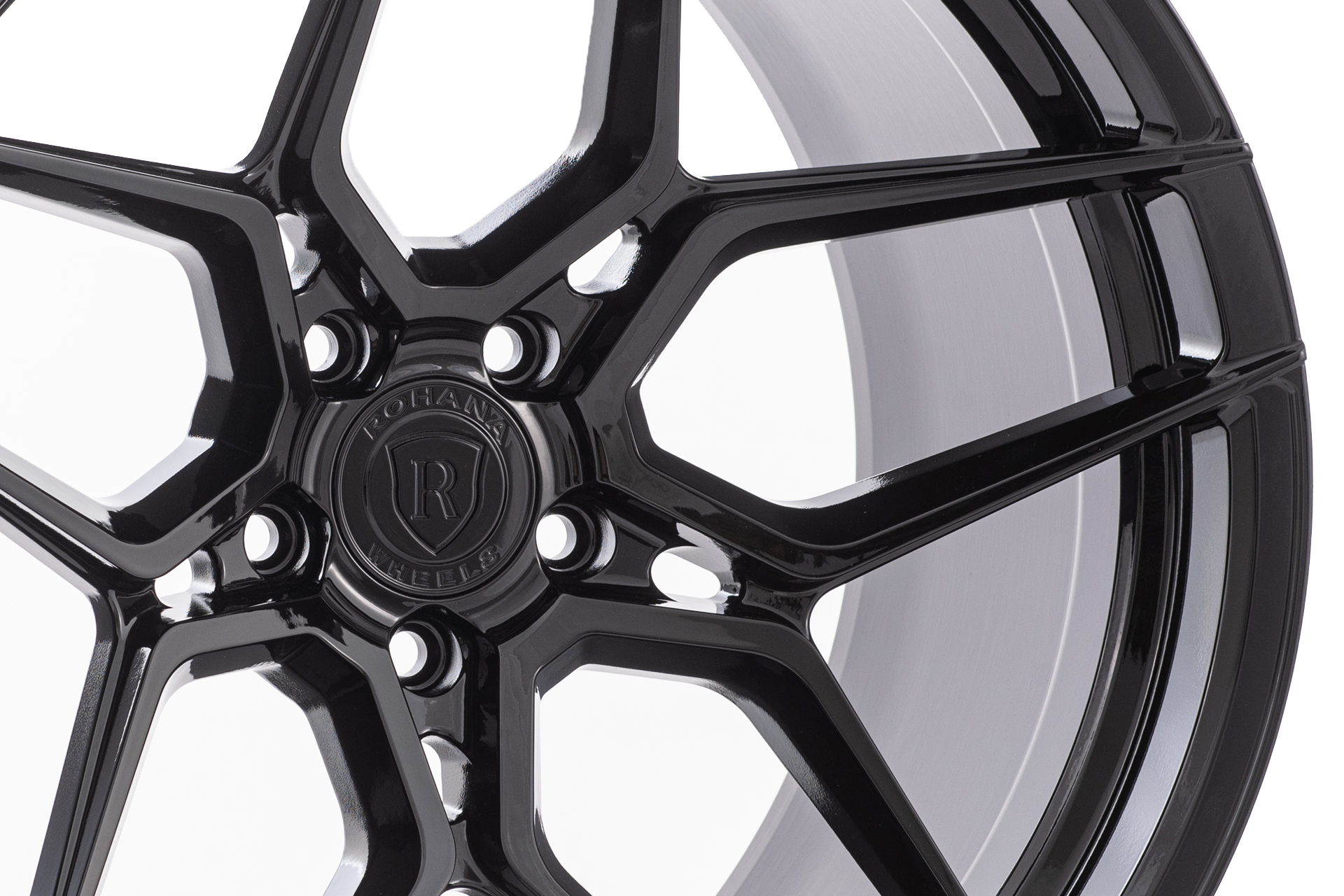 C8 Corvette Wheels: Rohana RFX11 - Gloss Black (hub)