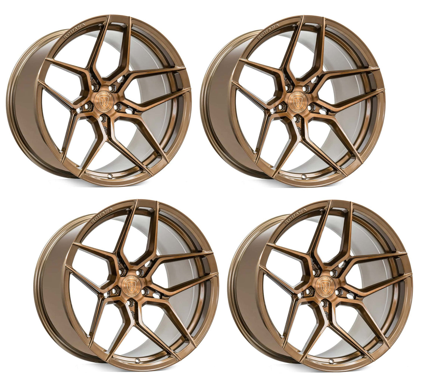C8 Corvette Wheels: Rohana RFX11 - Brushed Bronze (Set)