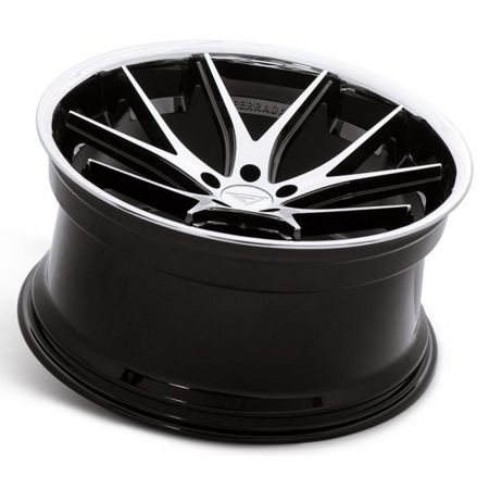C8 Corvette Wheels: Ferrada FR2 - Machine Face w/ Chrome Lip
