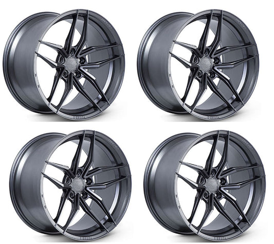 C8 Corvette Wheels: Ferrada Forge-8 FR5 - Matte Graphite (Set)