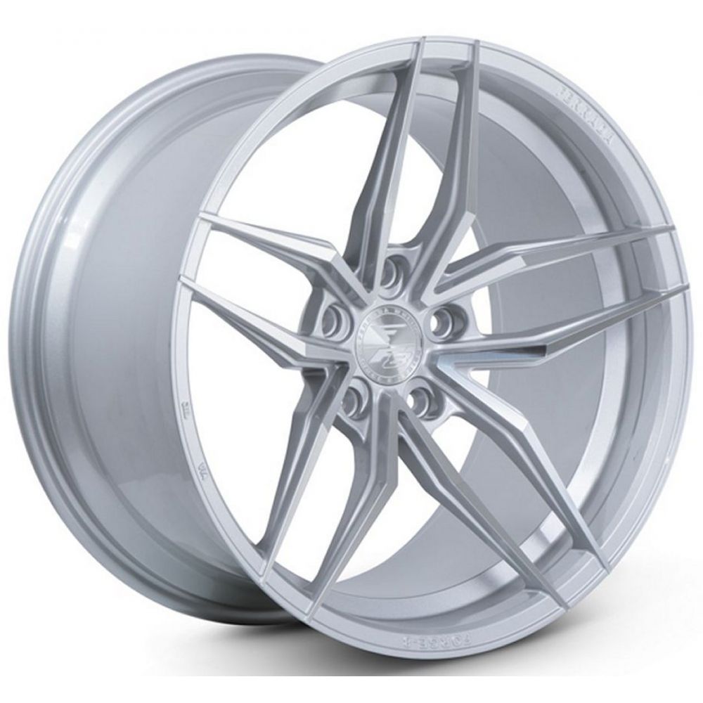 C8 Corvette Wheels: Ferrada Forge-8 FR5 - Machine Silver