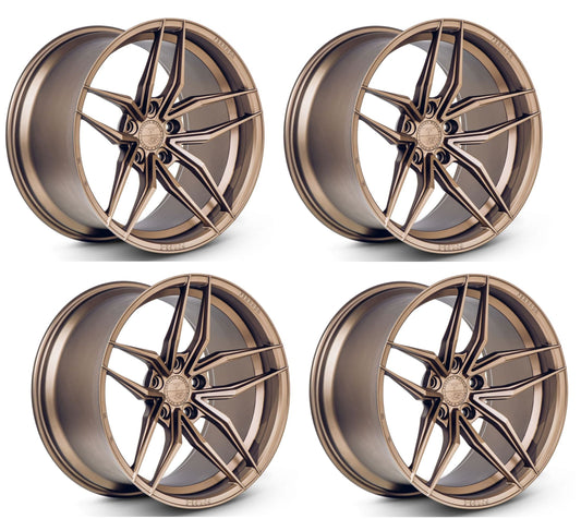 C8 Corvette Wheels: Ferrada Forge-8 FR5 - Matte Bronze (Set)