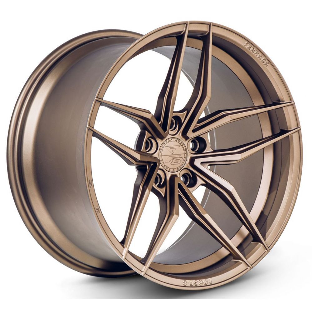 C8 Corvette Wheels: Ferrada Forge-8 FR5 - Matte Bronze