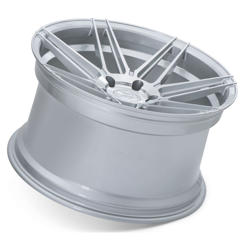 C8 Corvette Wheels: Ferrada Forge-8 FR6 - Machine Silver (concave)