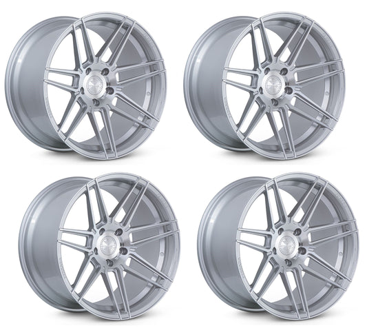 C8 Corvette Wheels: Ferrada Forge-8 FR6 - Machine Silver (Set)
