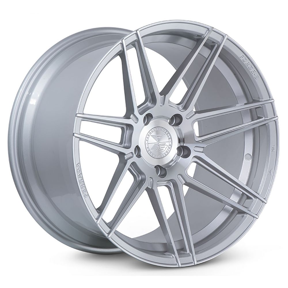 C8 Corvette Wheels: Ferrada Forge-8 FR6 - Machine Silver