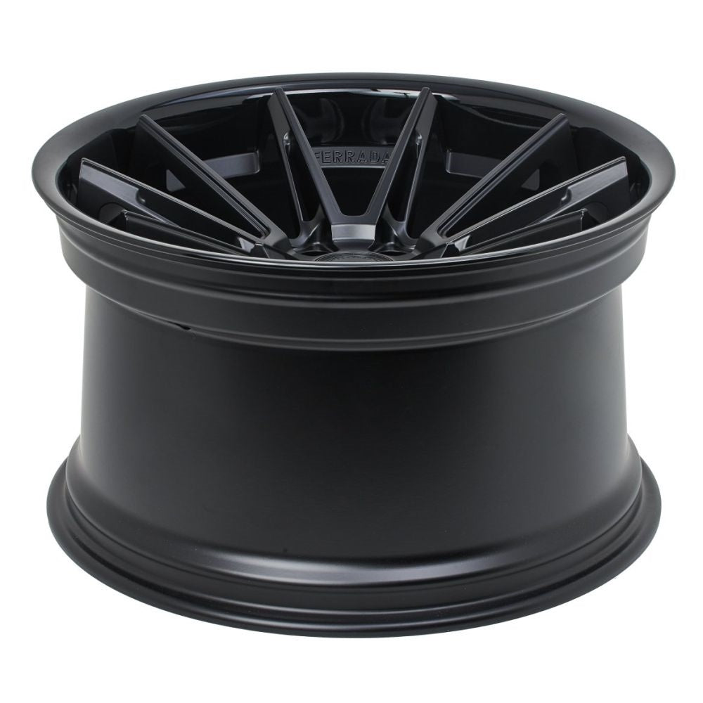 Corvette Wheels: Ferrada CM2 - Matte Black w/ Gloss Black Lip (concave)