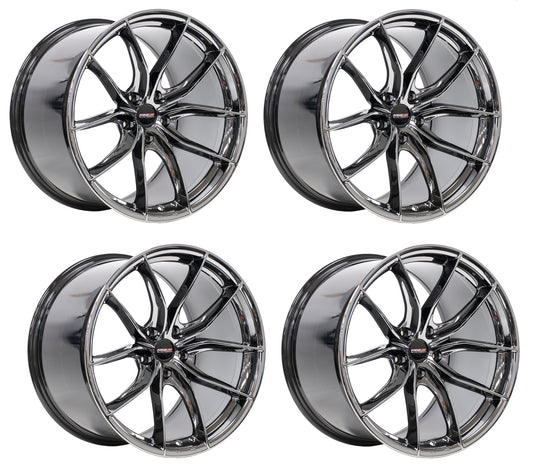 Corvette Wheels: Forgeline F01 - Black Ice (Set)