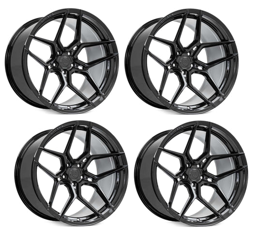Corvette Wheels: Rohana RFX11 - Gloss Black (Set)