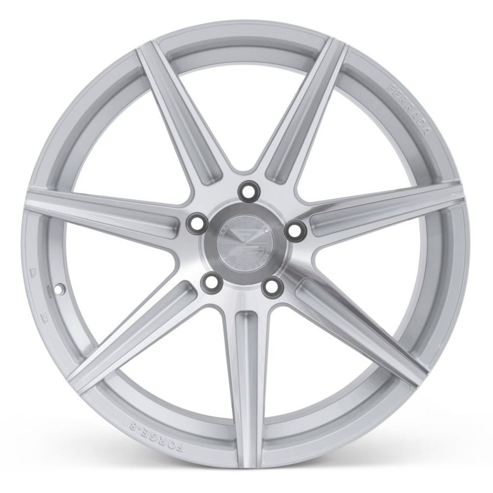 C8 Corvette Wheels: Ferrada Forge-8 FR7 - Machine Silver