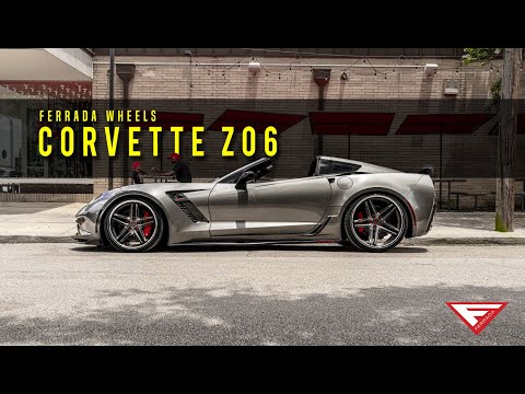 Corvette Wheels: Ferrada CM1 - Matte Graphite w/ Chrome Lip on C7 Z06 [Video]